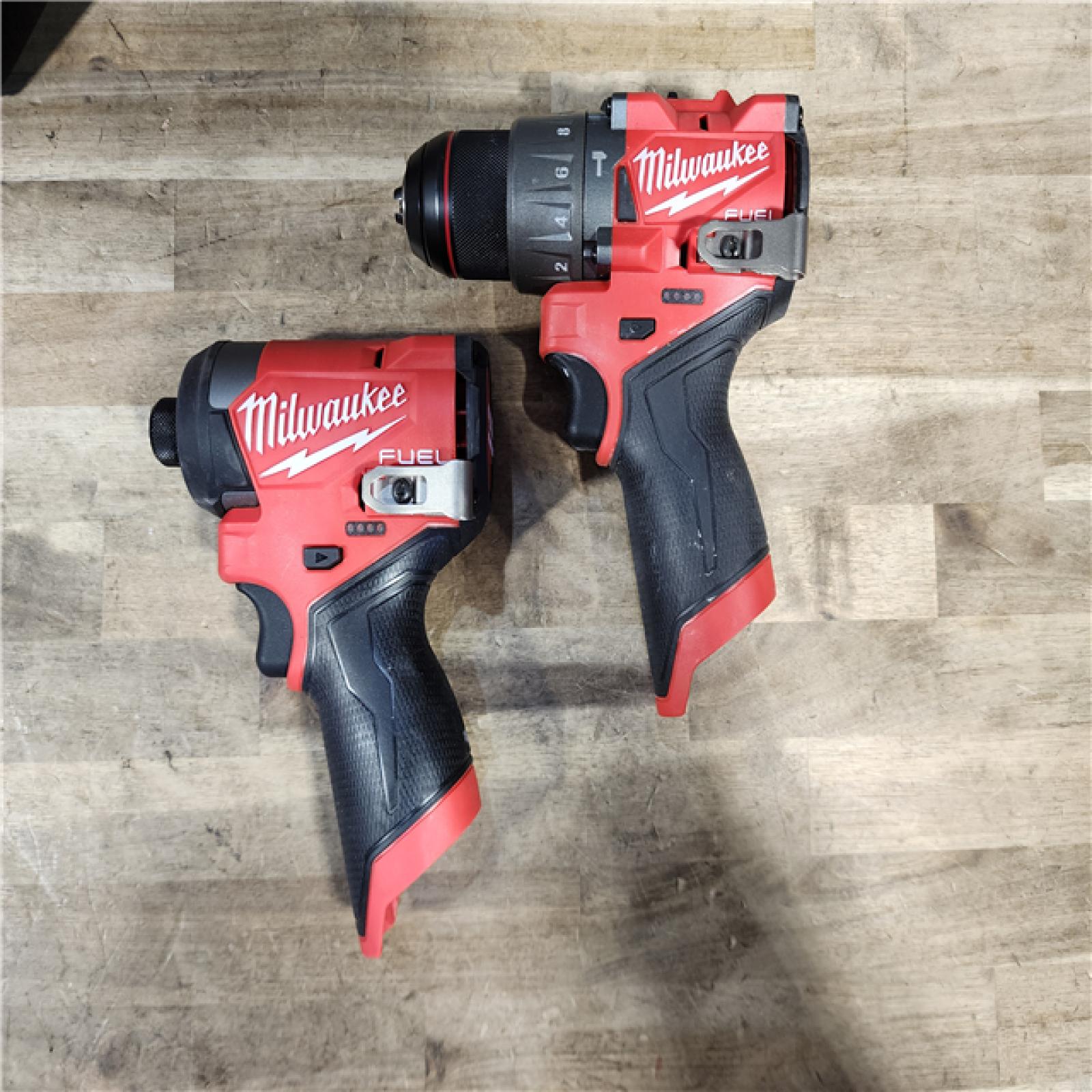 HOUSTON LOCATION - AS-IS Milwaukee 3497-22 12V Brushless Hammer Drill and Impact Driver Combo Kit