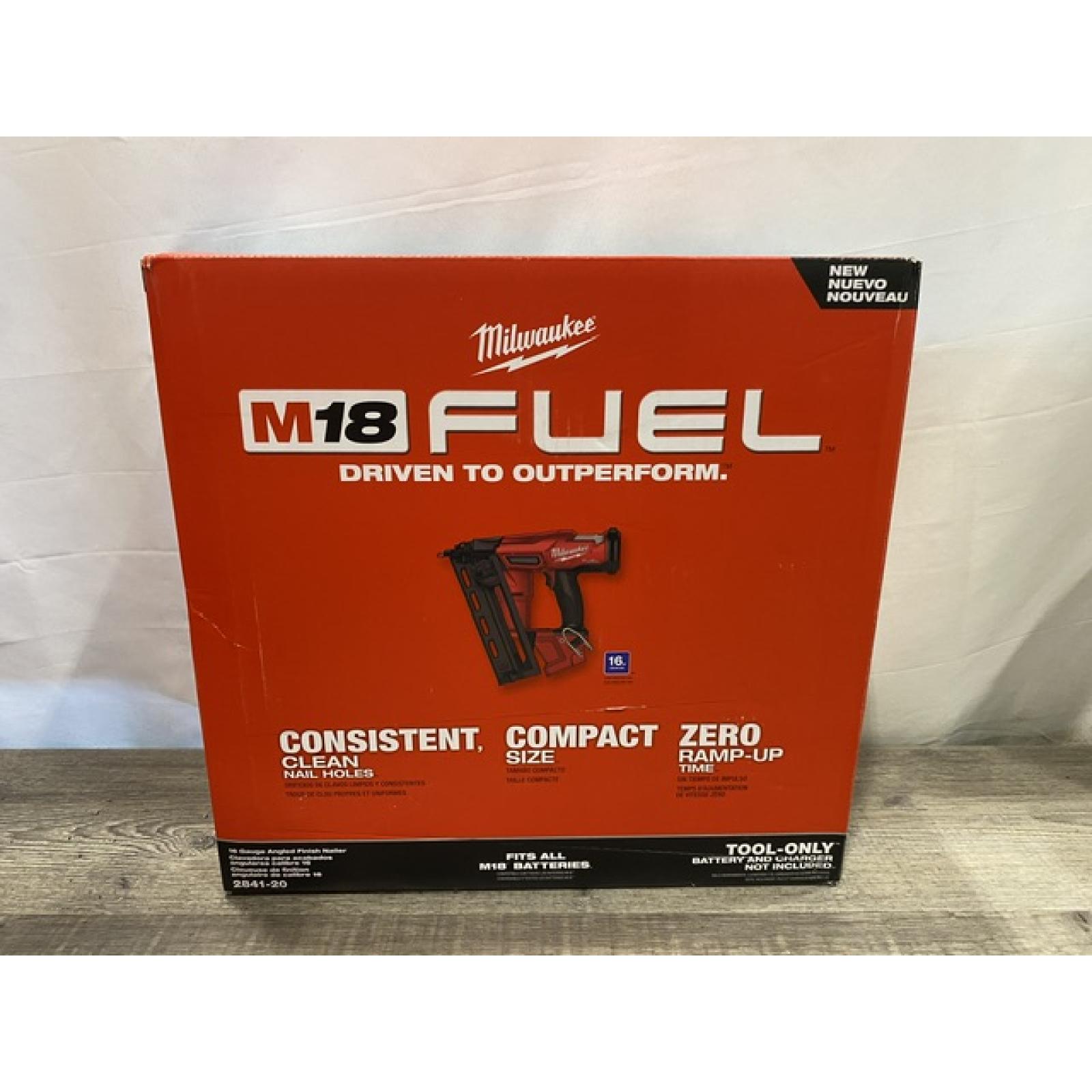 NEW - Milwaukee FUEL 18-Volt Lithium-Ion Brushless Cordless Gen II 16-Gauge Angled Finish Nailer (Tool-Only)