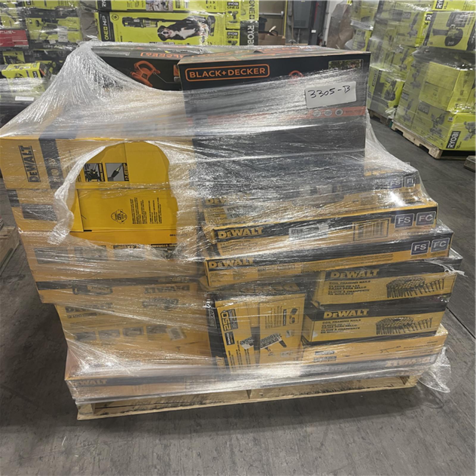 Pittston Location As-Is Power Tools Partial Truckload (14 Pallets) 3305-B