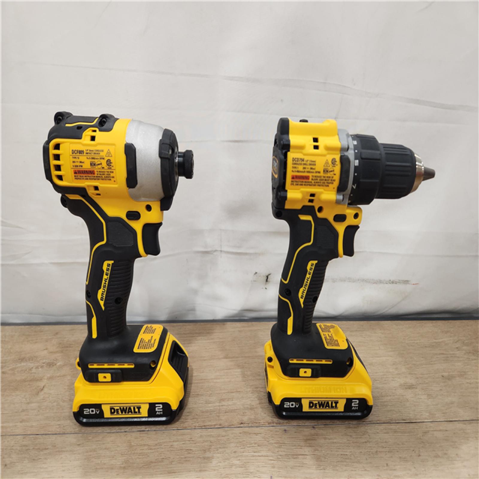 AS-IS- DEWALT ATOMIC 20-Volt MAX Lithium-Ion Cordless (2-Tool) Combo Kit