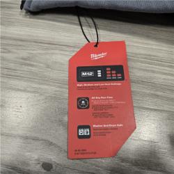 LIKE NEW! - Milwaukee Men's Large 12V Cordless Gray Heated Jacket Hoodie Kit