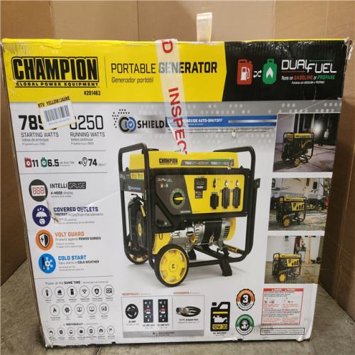 Phoenix NEW Champion Power Equipment 7850/6250-Watt Recoil Start Gasoline and Propane Powered Dual Fuel Portable Generator with CO Shield