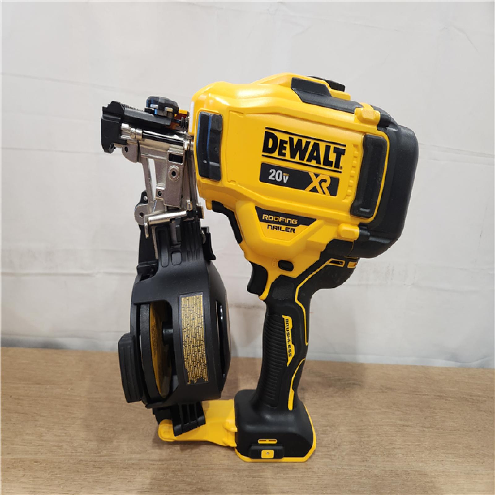 AS-IS- DEWALT 20V MAX 15-Degree Electric Cordless Roofing Nailer (Tool Only)