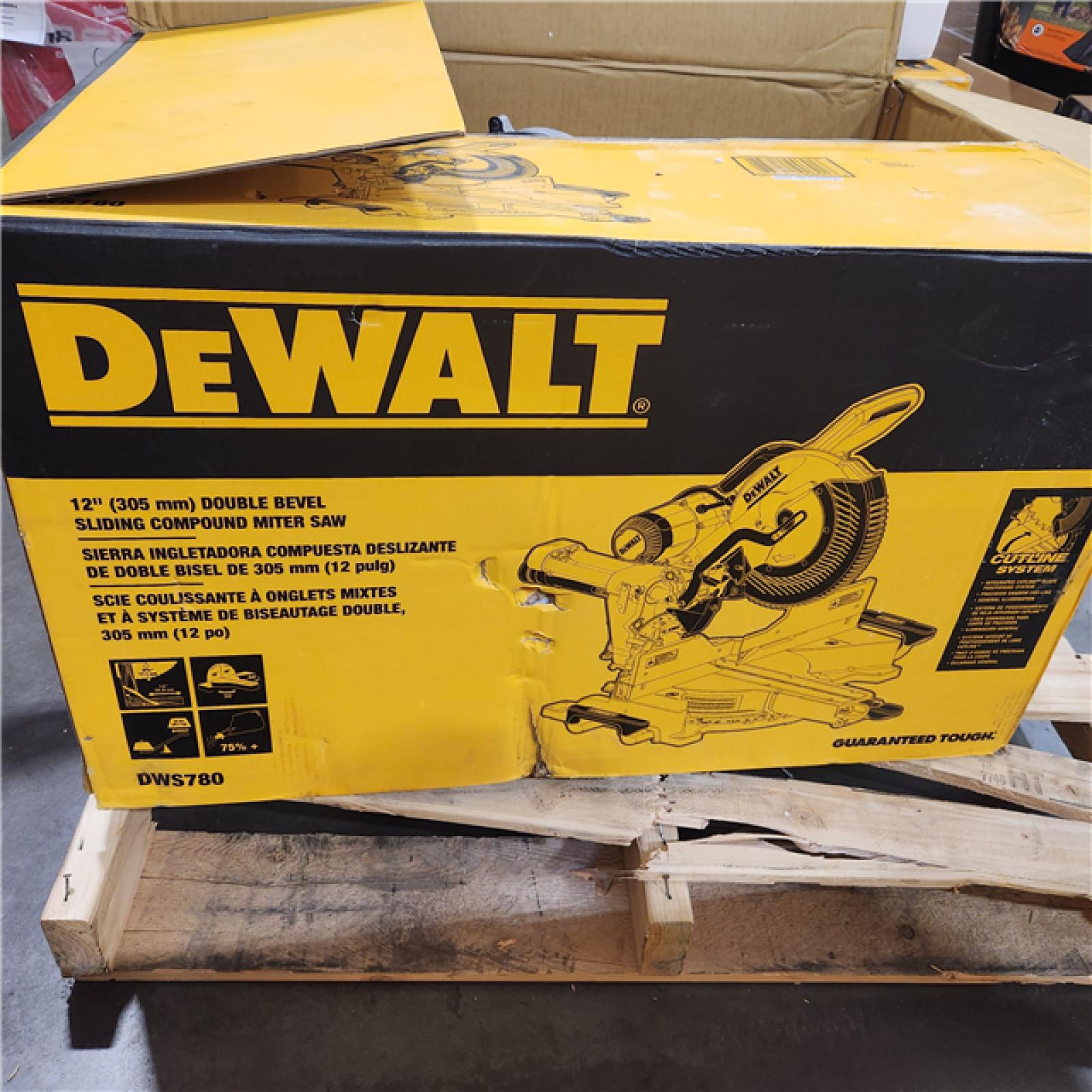 As-Is- DeWALT  12in Double Bevel Sliding Compound Miter Saw