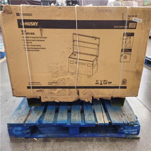 Phoenix NEW Husky 48 in. W x 24 in. D x 27.6 in. H Matte Army Green Steel Jobsite Box