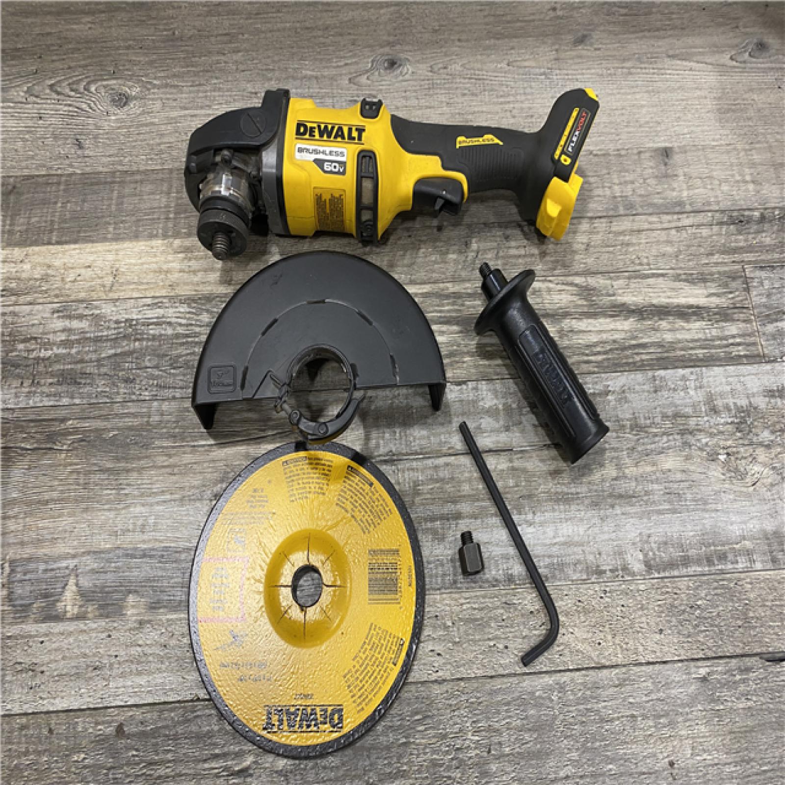 AS-IS DEWALT FLEXVOLT 60V Cordless 7 in. Angle Grinder (Tool-Only)