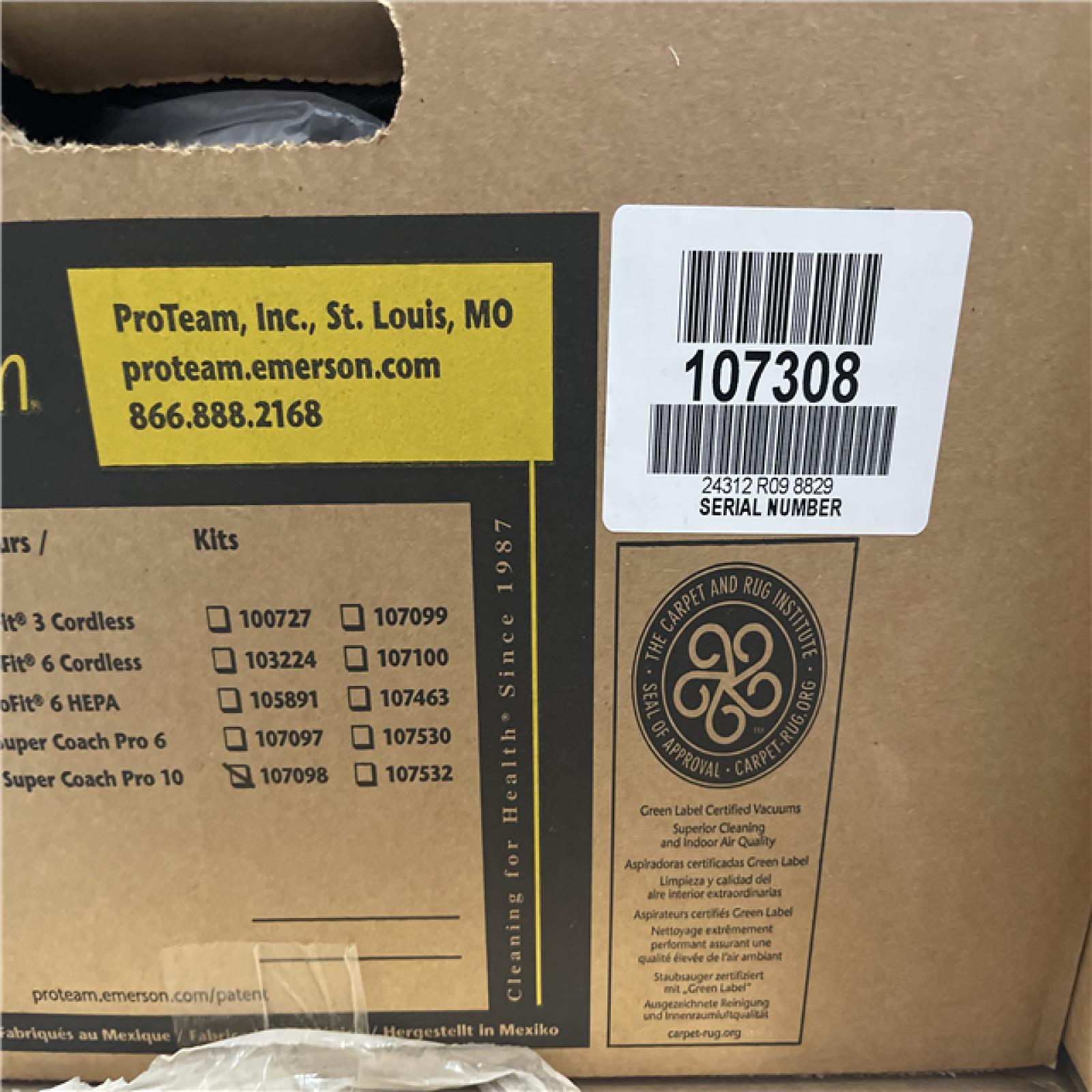 DALLAS LOCATION- MIXED ProTeam Vacuum Pallet (Units 12)