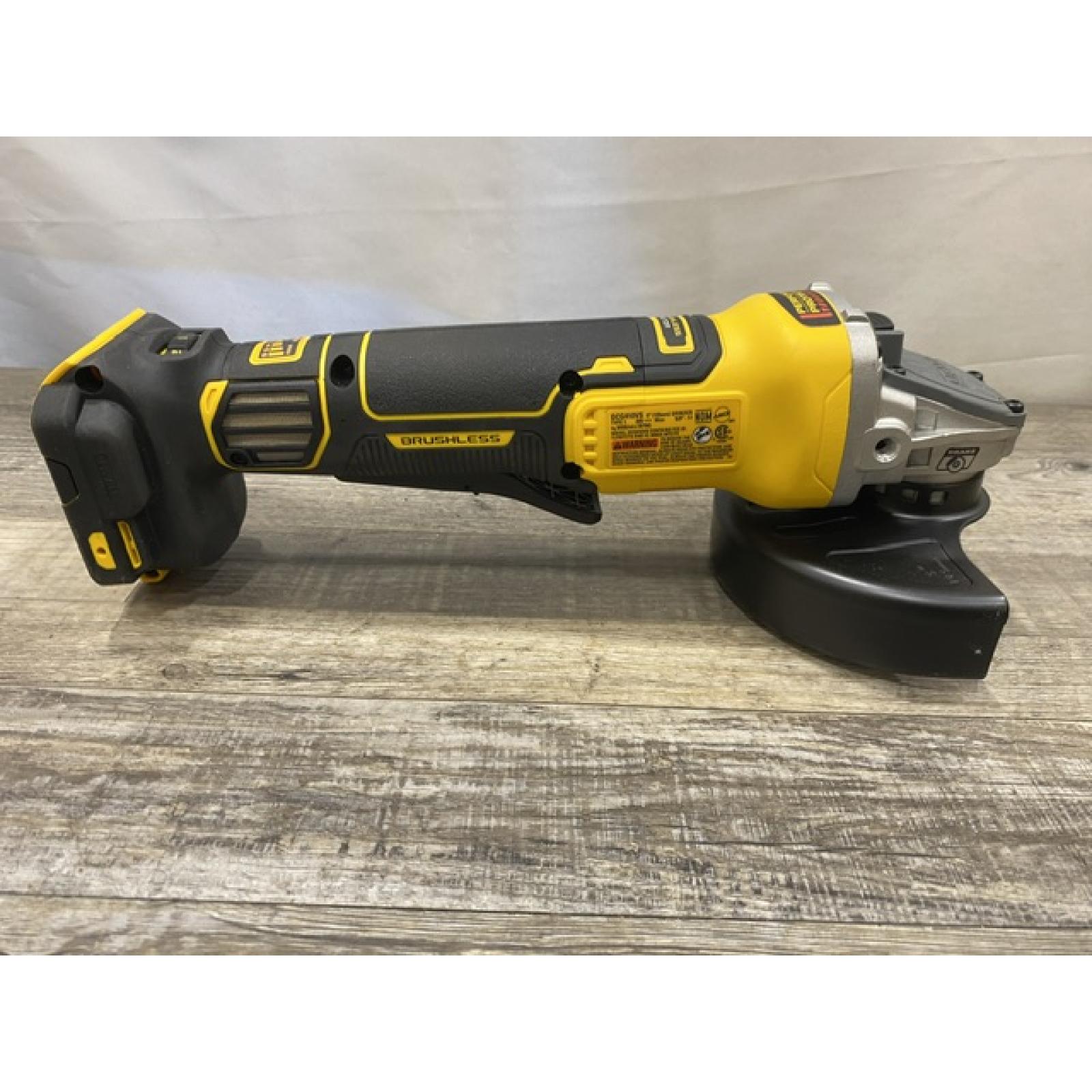 AS-IS DEWALT 20V XR Cordless 4-1/2. in. to 5 in. Variable Speed Angle Grinder (Tool Only)