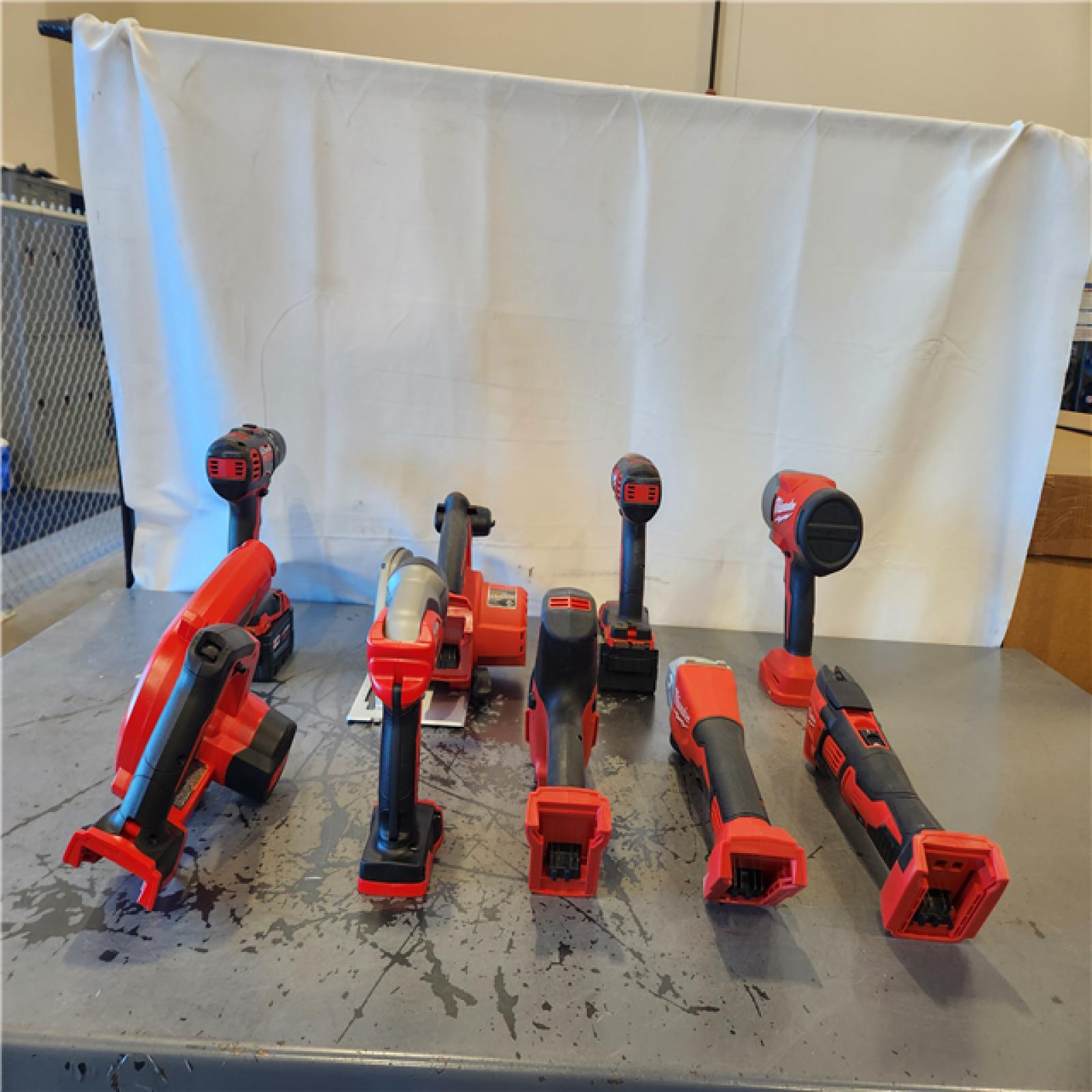 AS-IS- Milwaukee 18-Volt Lithium-Ion Cordless (9-Tool) Combo Kit