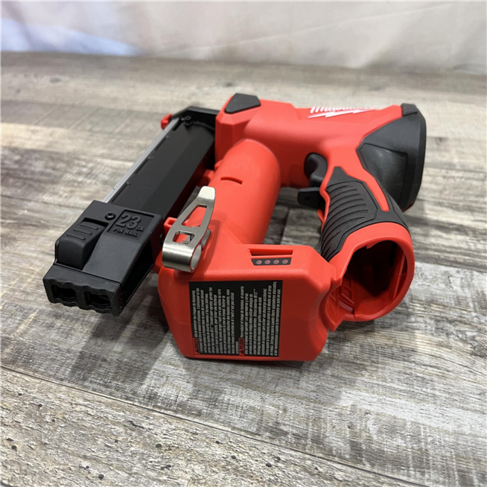 AS-IS Milwaukee 12-Volt 23-Gauge Lithium-Ion Cordless Pin Nailer (Tool-Only)