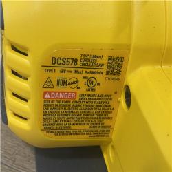 AS-IS DEWALT FLEXVOLT 60V MAX Cordless Brushless 7-1/4 in. Circular Saw with Brake (Tool Only)