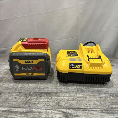AS-IS DEWALT 20V/60V MAX FLEXVOLT Lithium-Ion 9.0Ah Battery and Charger Starter Kit