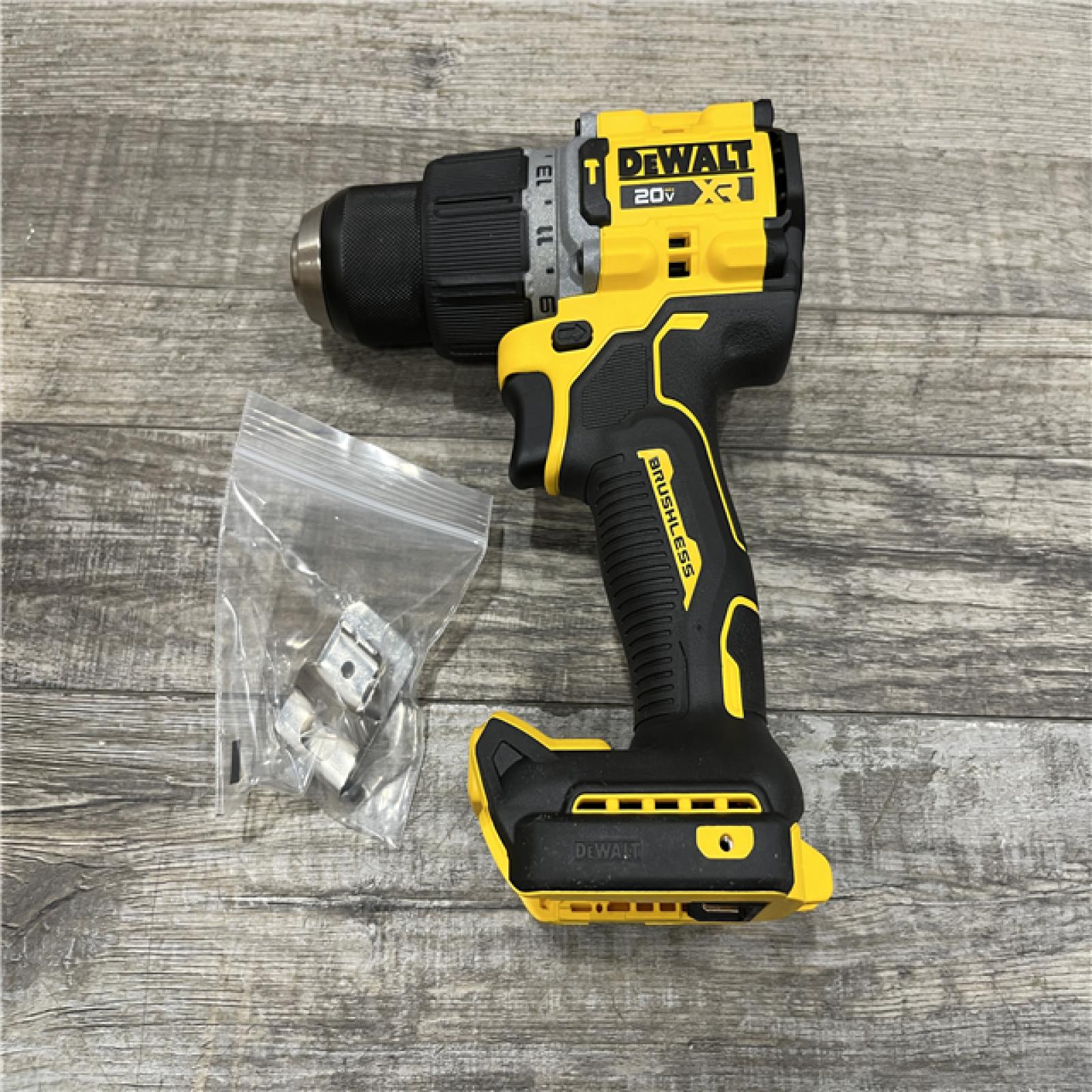 AS-IS DEWALT 20V XR Brushless Cordless 1/2 in. Hammer Drill (Tool-Only)
