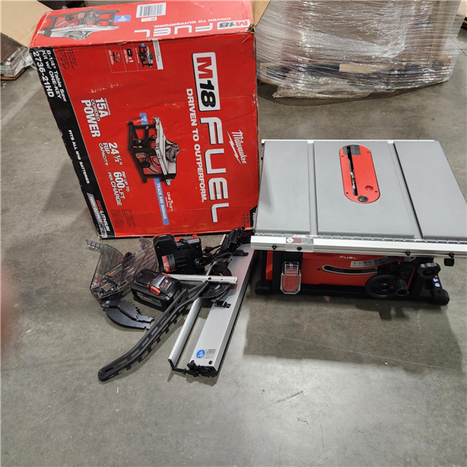 As-Is Milwaukee M18 FUEL ONE-KEY Lithium-Ion 8-1/4 Brushless Cordless Table Saw Kit
