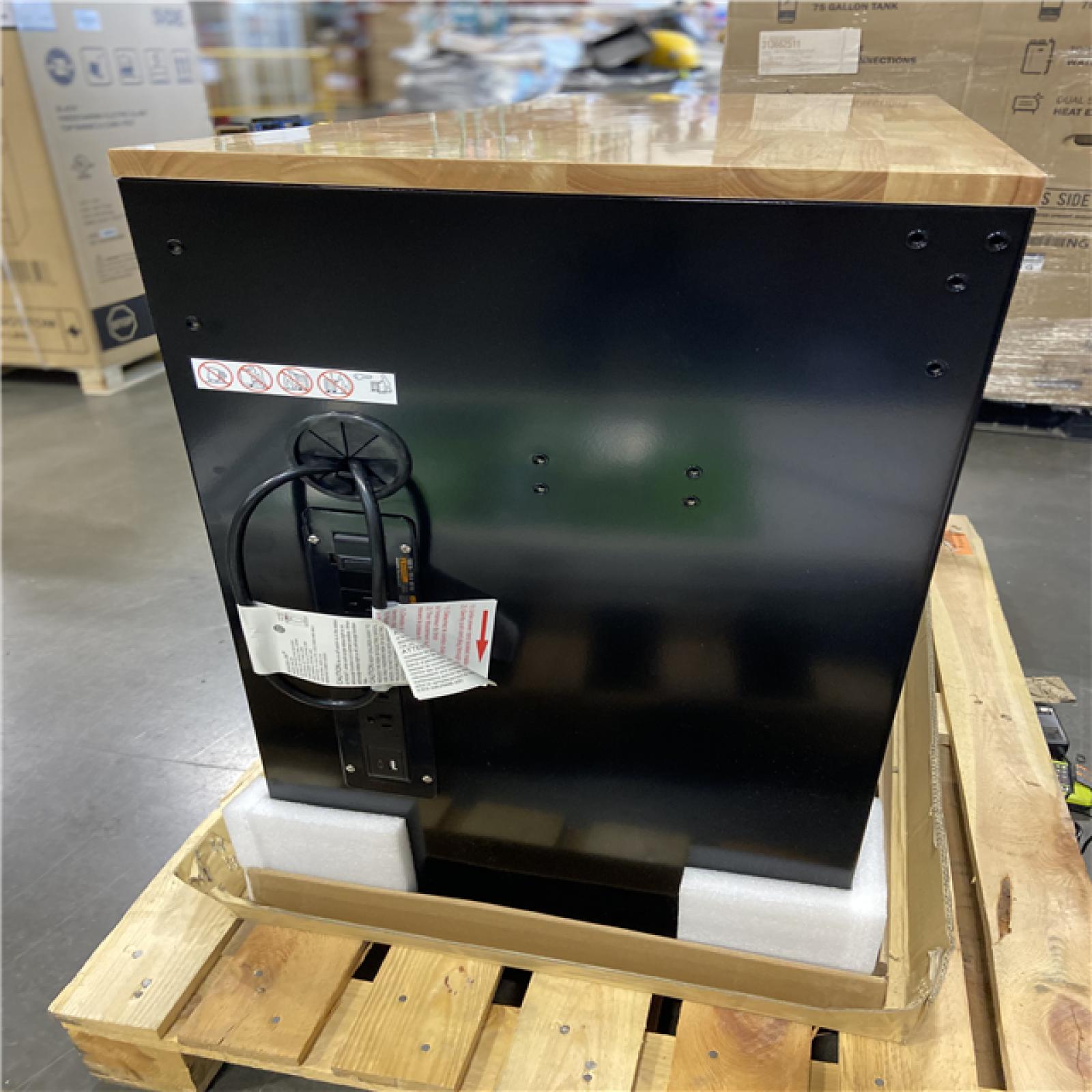 DALLAS LOCATION - Husky Tool Storage 46 in. W x 18 in. D 9-Drawer Mobile Workbench Cabinet in Gloss Black