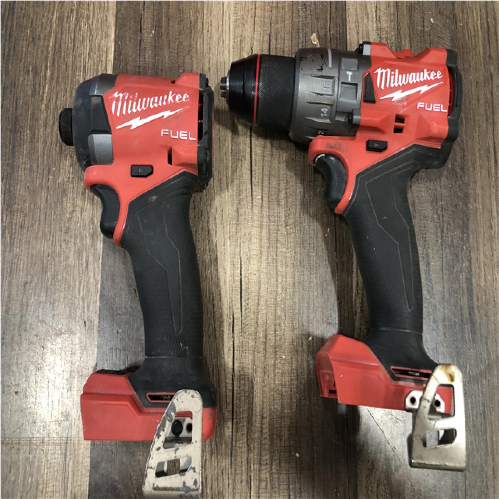 AS-IS Milwaukee FUEL 18V Lithium-Ion Brushless Cordless Hammer Drill and Impact Driver Combo Kit