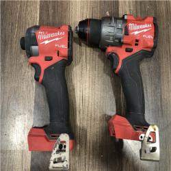 AS-IS Milwaukee FUEL 18V Lithium-Ion Brushless Cordless Hammer Drill and Impact Driver Combo Kit