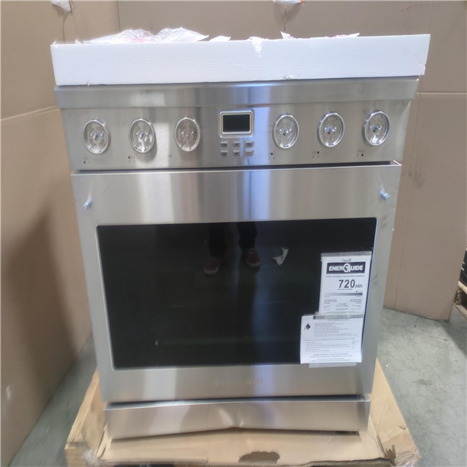 CALIFORNIA AS-IS STELLARI 36 IN. 5-BURNER ELEMENTS 6.3 CU FT. FREESTANDING ELECTRIC RANGE