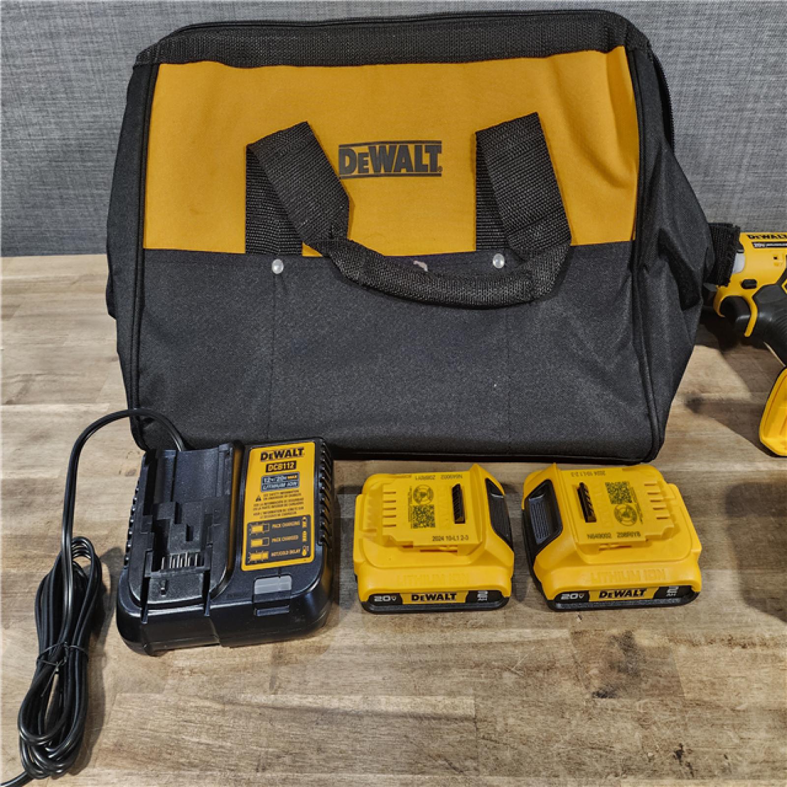 HOUSTON LOCATION - AS-IS DeWalt 20V MAX ATOMIC Cordless Brushless 3 Tool Combo Kit