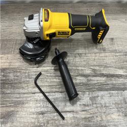 AS-IS DEWALT 20-Volt MAX Cordless Brushless 4-1/2 in. Angle Grinder with Slide Switch (Tool Only)