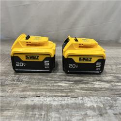 AS-IS DEWALT 20V MAX Lithium-Ion 5.0Ah Battery (2-Pack)
