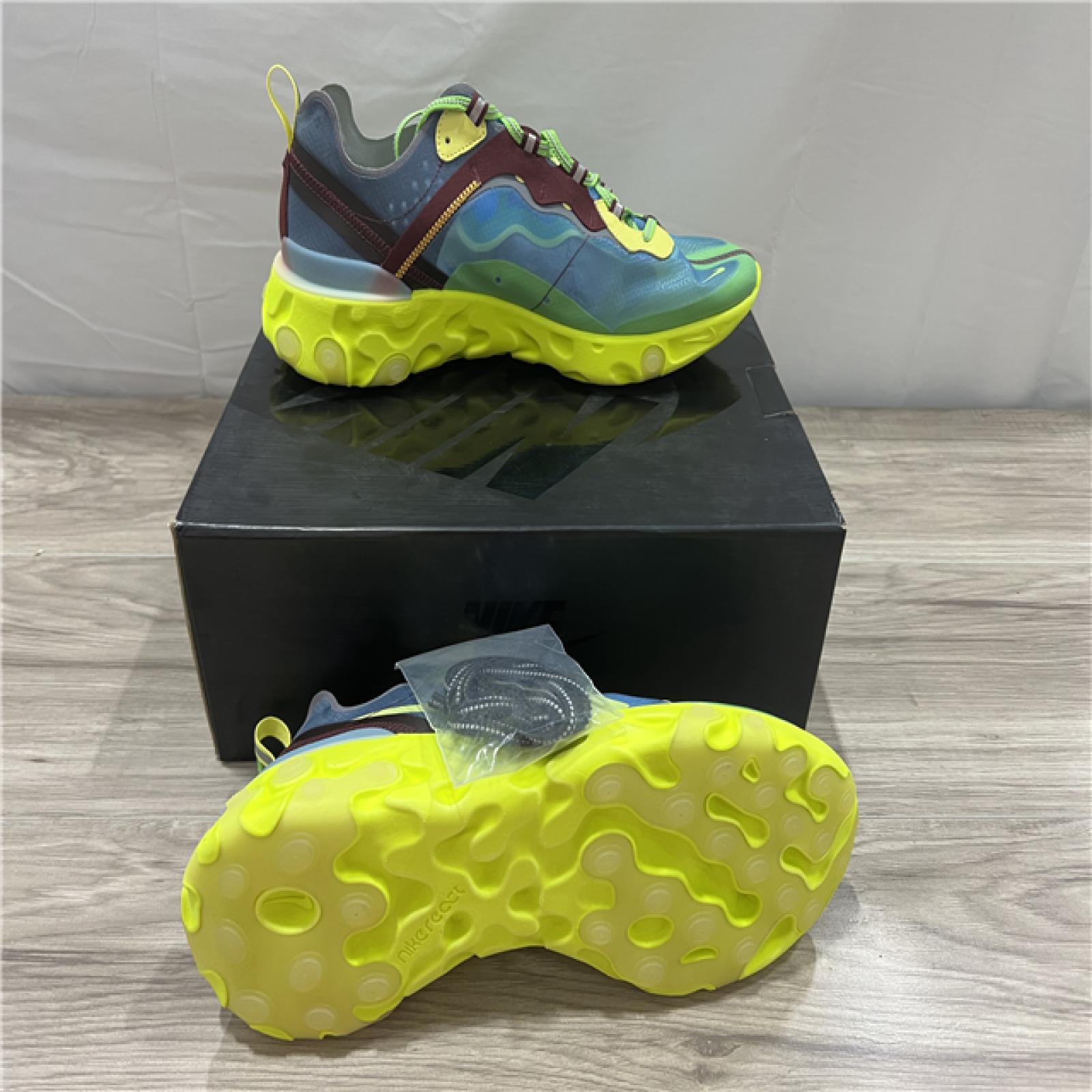 Nike React Element 87 / Undercover - Lakeside/Electric Yellow - SZ 13