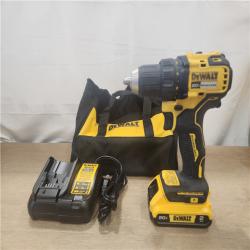 AS-IS- DEWALT ATOMIC COMPACT SERIES 20V MAX* Brushless Cordless 1/2 Drill/Driver Kit
