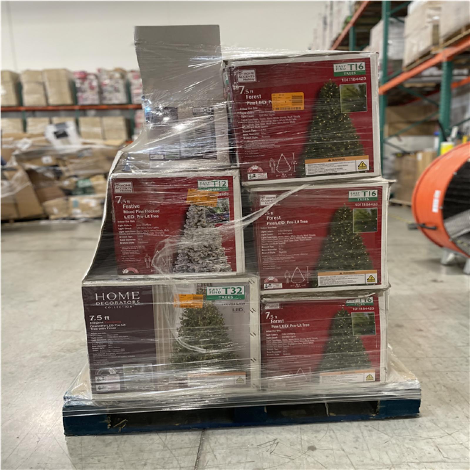 DALLAS LOCATION- AS-IS Mixed Christmas Tree PALLET (6 UNITS)