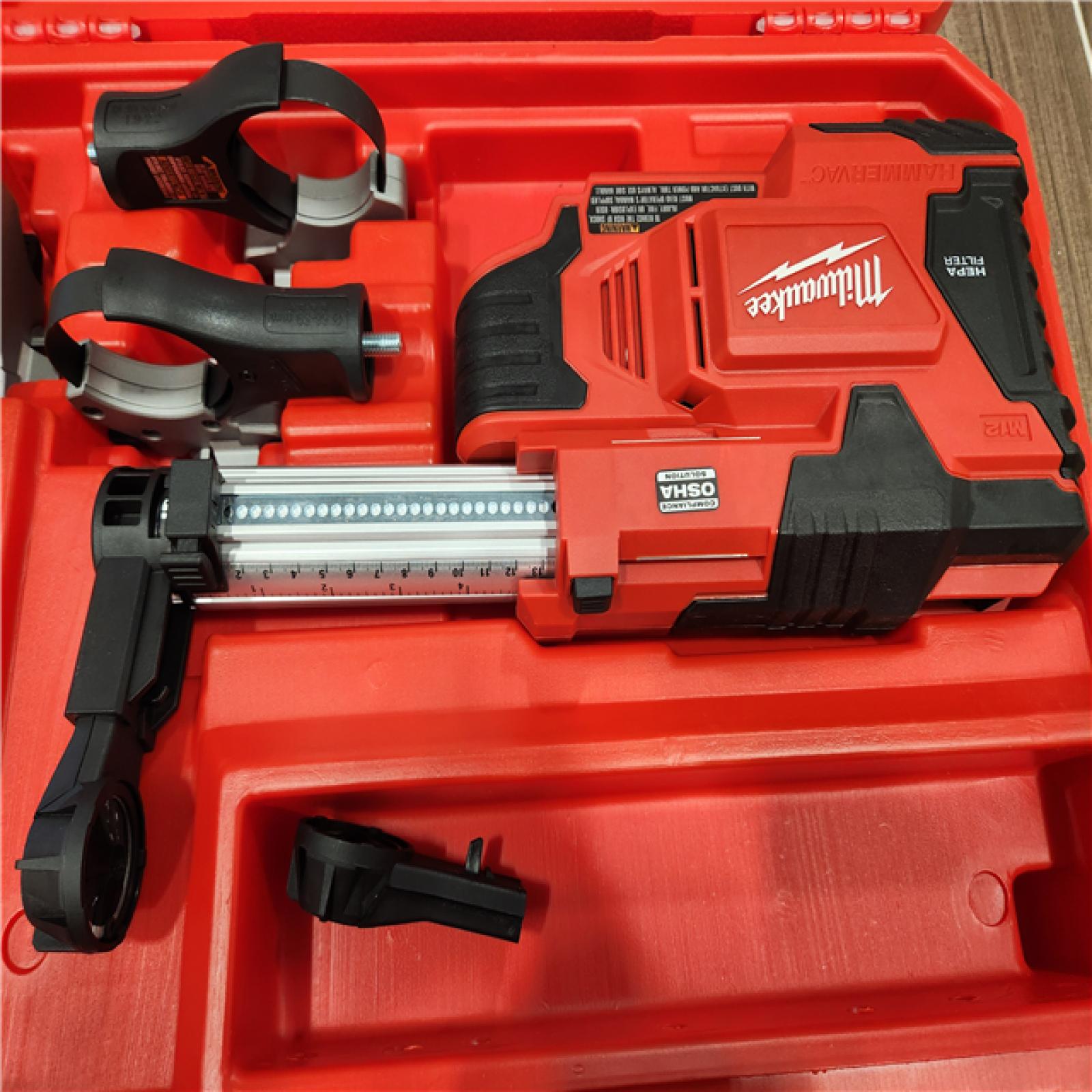 AS-IS  Milwaukee 2912-DE M18 FUEL HAMMERVAC 1 SDS Plus Dedicated Dust Extractor