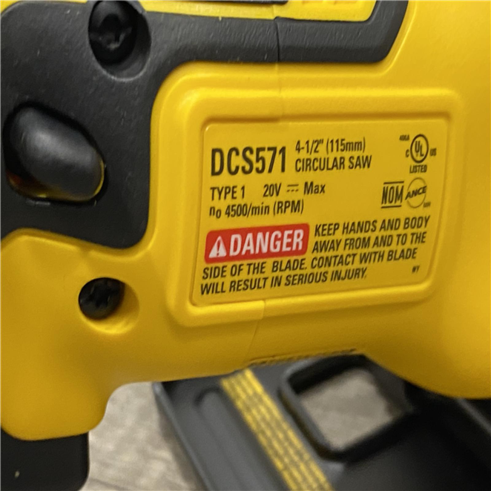 AS-IS DEWALT ATOMIC 20V MAX Cordless Brushless 4-1/2 in. Circular Saw (Tool Only)