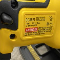 AS-IS DEWALT ATOMIC 20V MAX Cordless Brushless 4-1/2 in. Circular Saw (Tool Only)