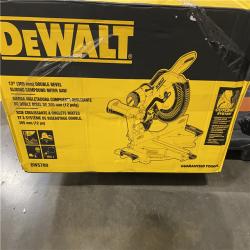 As-Is -DEWALT 15 Amp Corded 12 in. Double Bevel Sliding Compound Miter Saw
