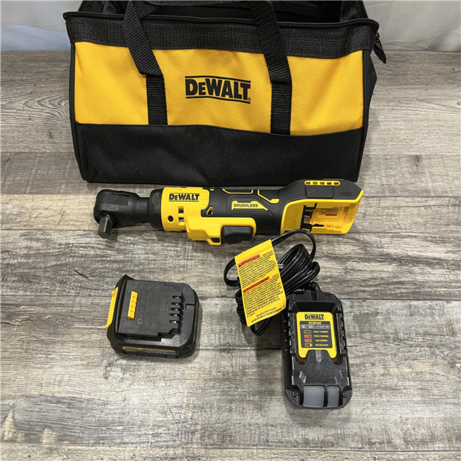 AS-IS DEWALT 20V Max Cordless Brushless 1/2 in Ratchet Kit