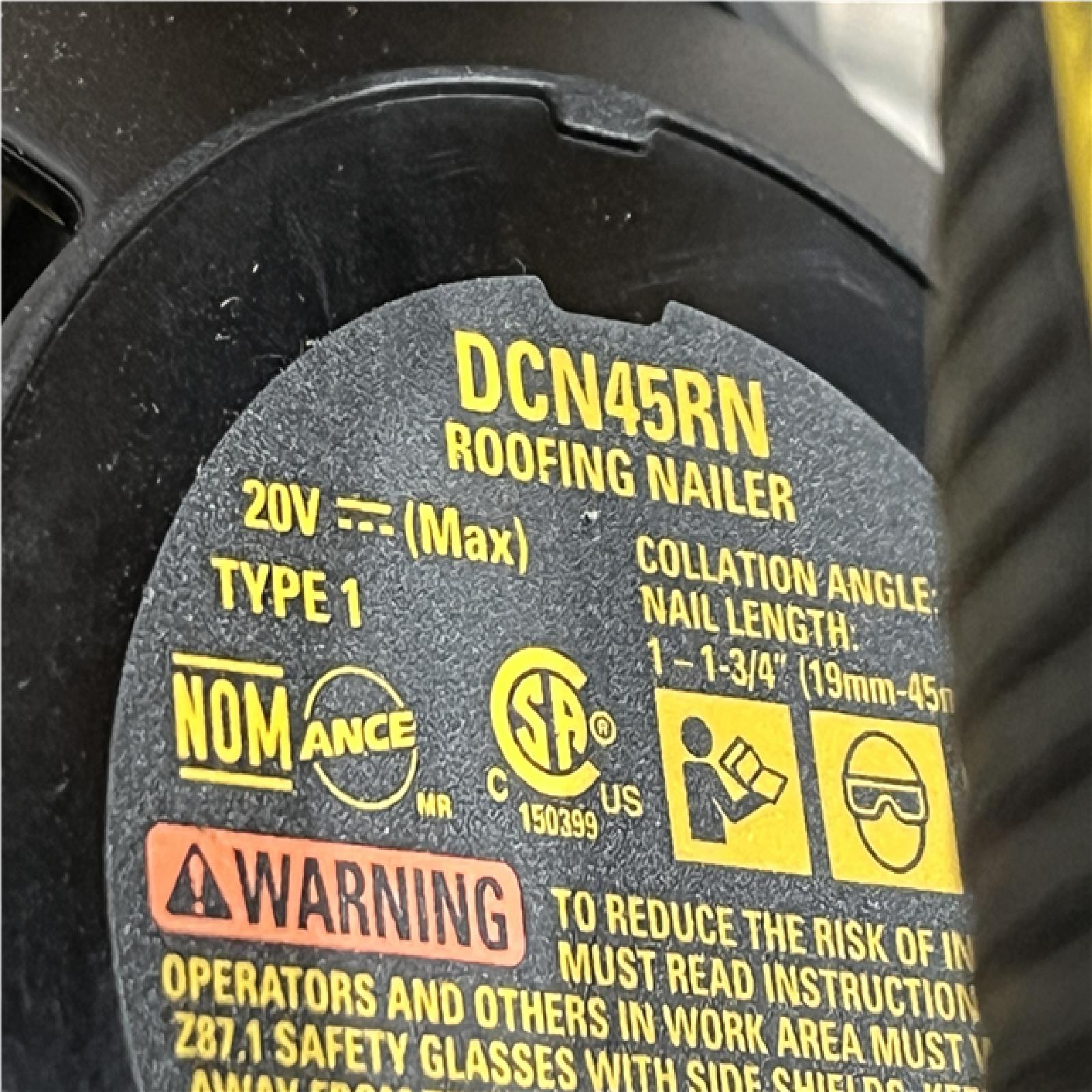 AS-IS DEWALT 20V MAX 15-Degree Electric Cordless Roofing Nailer (Tool Only)