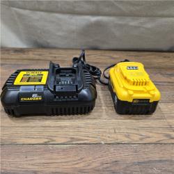 AS-IS Dewalt 20V Lithium-Ion 6.0Ah Battery Pack & Charger Kit, DCB206C