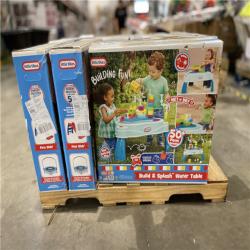 DALLAS LOCATION -NEW! LITTLE TIKES BUILD AND SPLASH DELUXE WATER TABLE WITH BLOCK SET 50PC  PALLET-(8 UNITS)