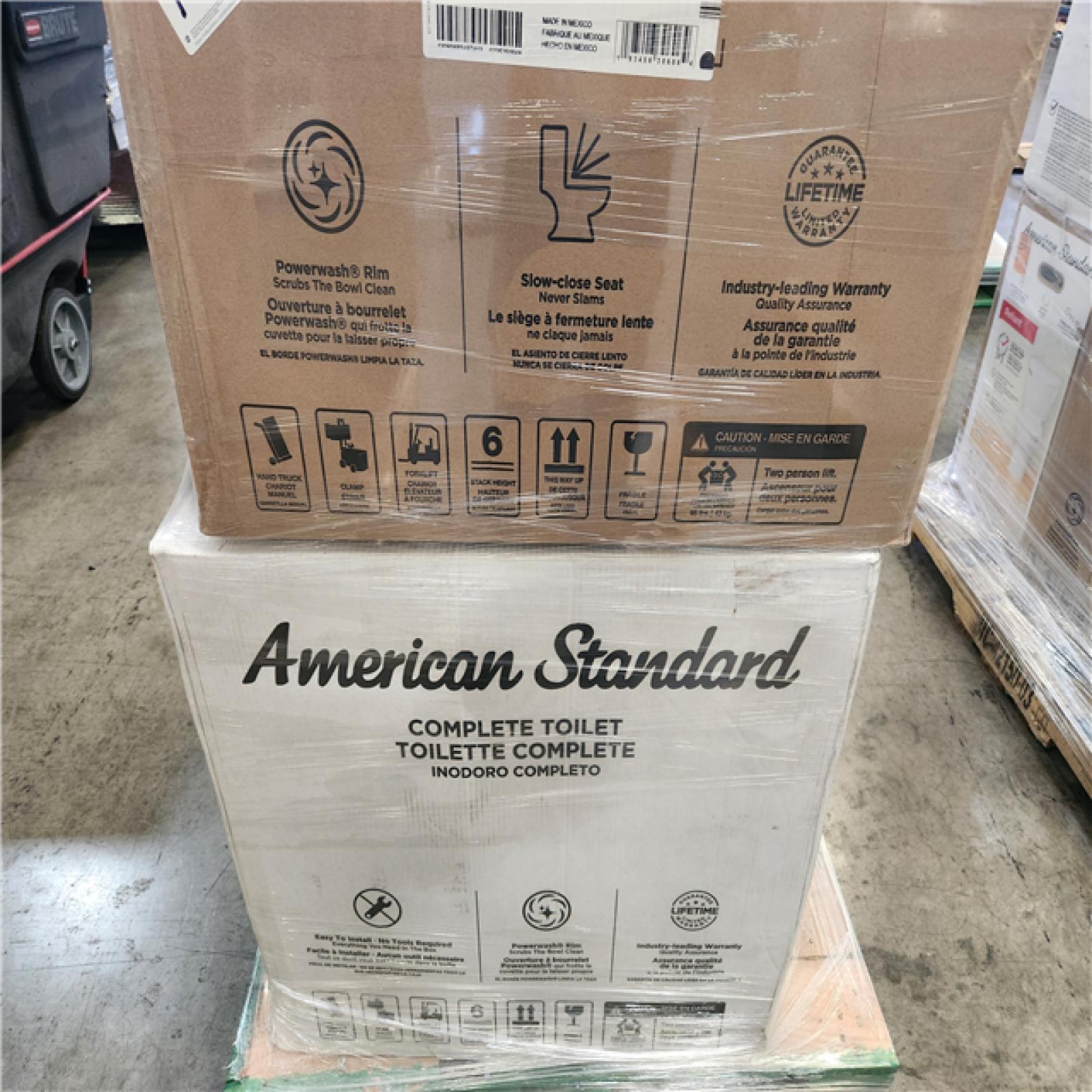 Phoenix AS-IS Mixed American Standard Toilet Pallet (6 Toilets)