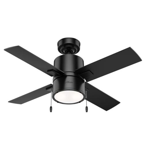 DALLAS LOCATION- Hunter 42 inch Indoor Ceiling Fan 4 Blade with LED Light Black Pallet (23 UNITS)