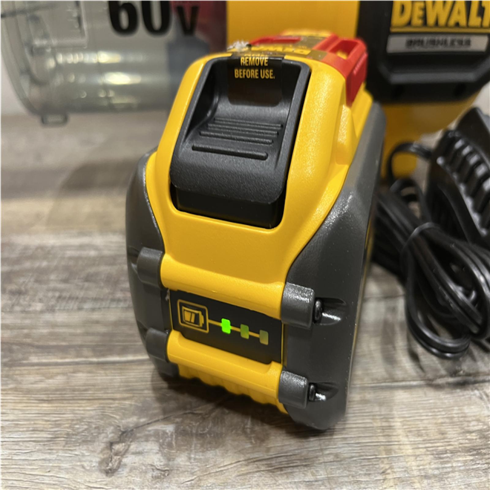 AS-IS DEWALT FLEXVOLT 60V MAX 125 MPH 600 CFM Brushless Cordless Battery Powered Blower Kit