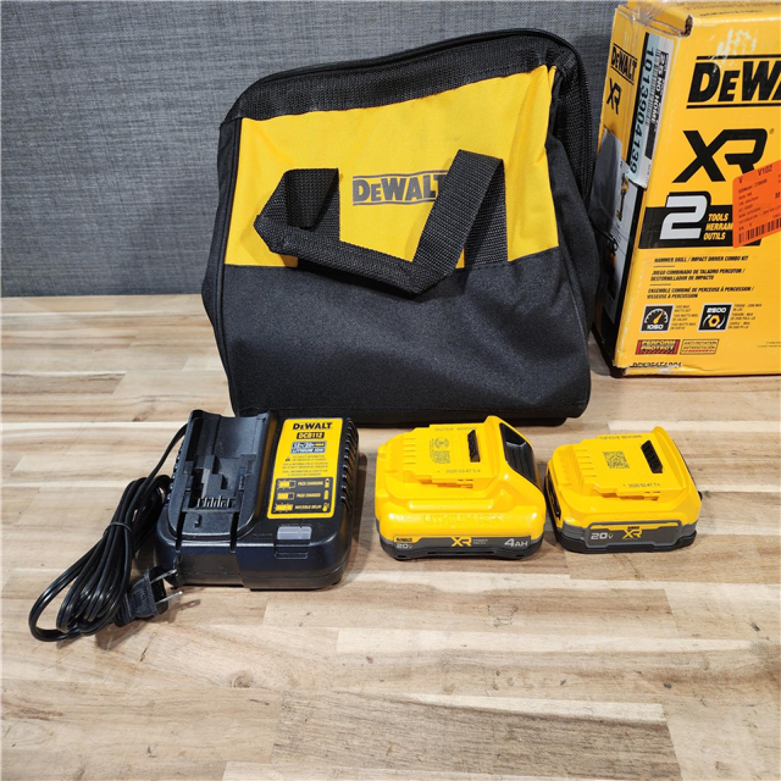 HOUSTON LOCATION - AS-IS DEWALT 20V XR Lithium-Ion Cordless 2-Tool Combo Kit