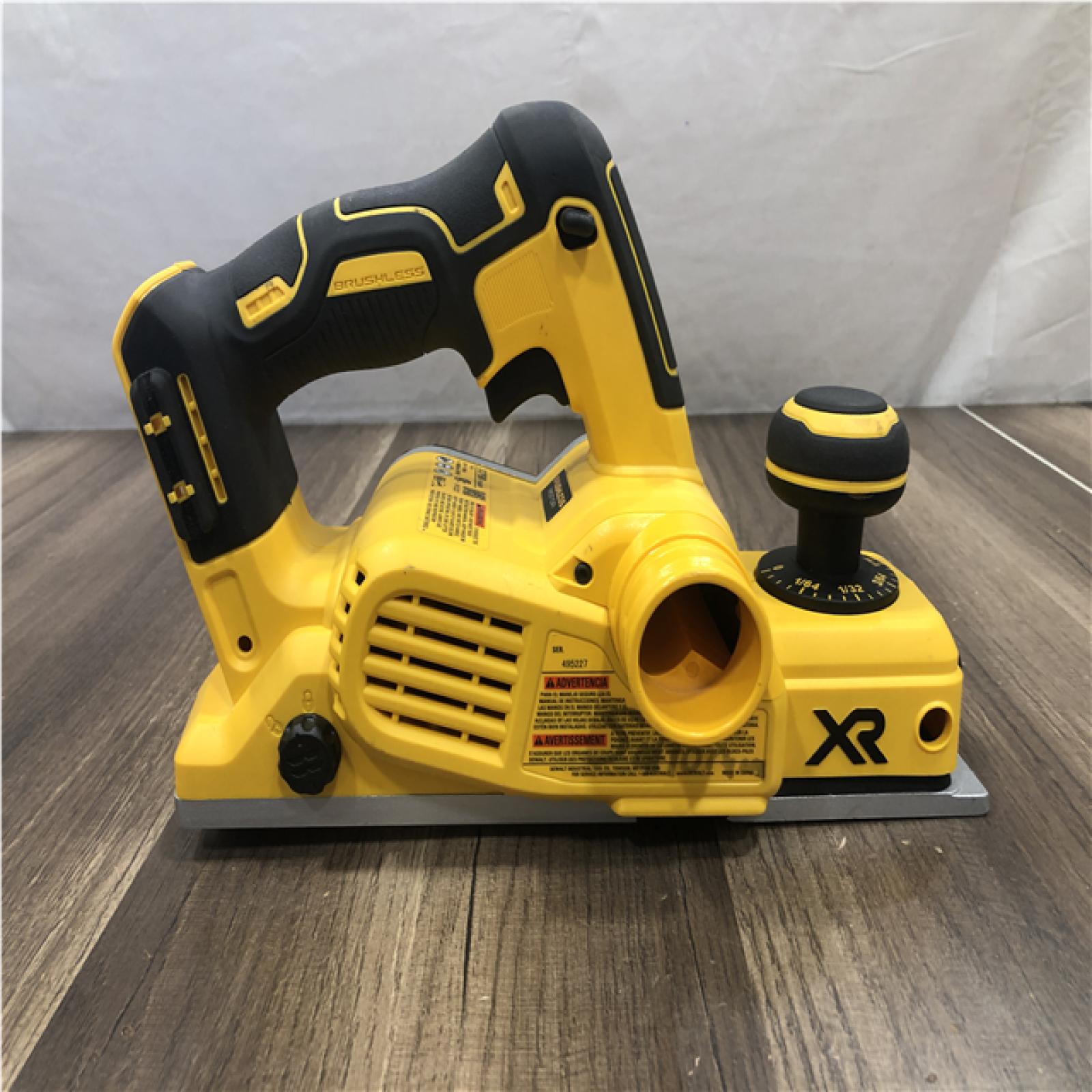 AS-IS DEWALT 20V MAX XR Cordless Brushless 3-1/4 in. Planer (Tool Only)