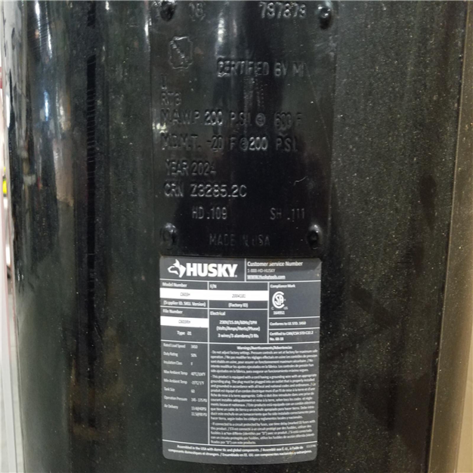 CALIFORNIA AS-IS HUSKY 175 PSI AIR COMPRESSOR