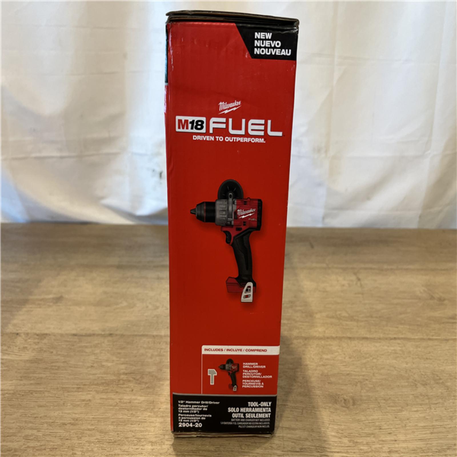 NEW! Milwaukee FUEL 18V Lithium-Ion Brushless Cordless 1/2 in. Hammer Drill/Driver (Tool-Only)