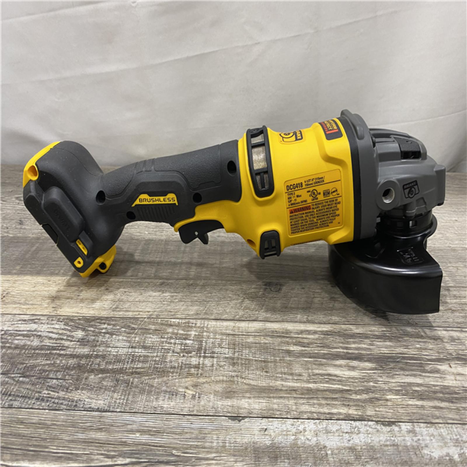 AS-IS DEWALT 60V MAX Cordless Brushless 4.5 in. to 6 in. Small Angle Grinder with Kickback Brake (Tool Only)