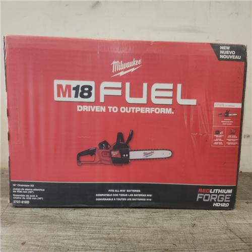 Phoenix NEW Milwaukee M18 FUEL 16 in. 18V Lithium-Ion Brushless Battery Chainsaw Kit with 12.0 Ah Battery and M18 Rapid Charger (SEALED)