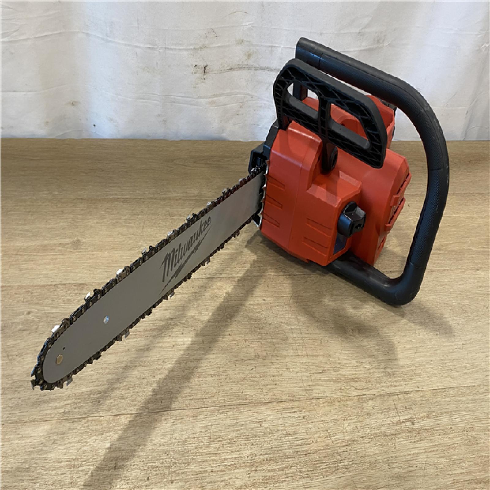 AS-IS Milwaukee FUEL 16 in. 18V Lithium-Ion Brushless Battery Chainsaw (Tool-Only)