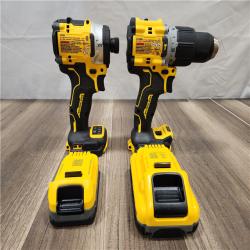 AS-IS- DeWalt 20V XR Lithium-Ion Cordless 2-Tool Combo Kit with 4.0 Ah and 1.7 Ah Batteries and Charger