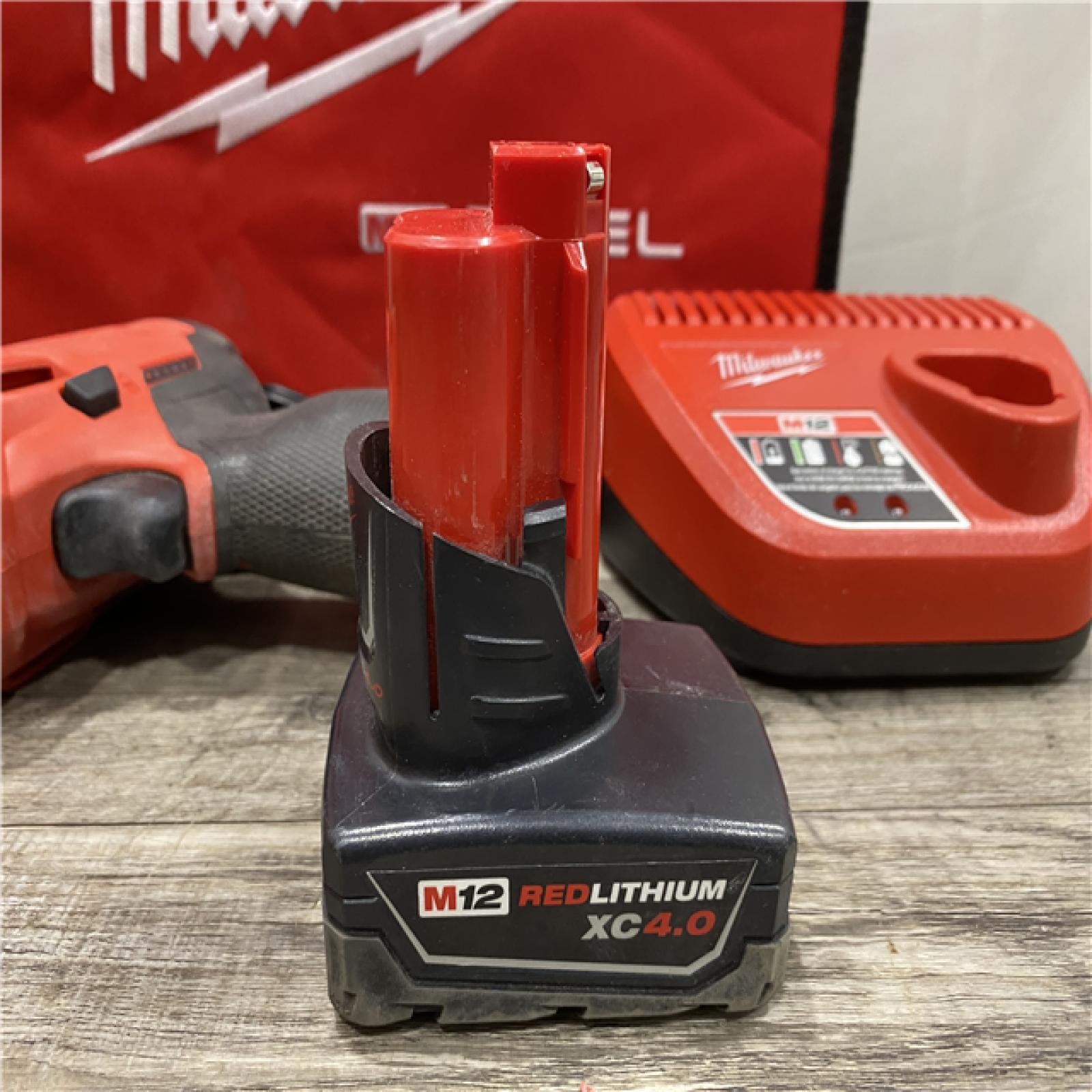 AS-IS Milwaukee FUEL 12V Lithium-Ion Brushless Cordless HACKZALL Reciprocating Saw Kit