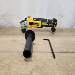 AS-IS- DEWALT 20V MAX XR Cordless Brushless 4.5 in. Slide Switch Small Angle Grinder with Kickback Brake (Tool Only)