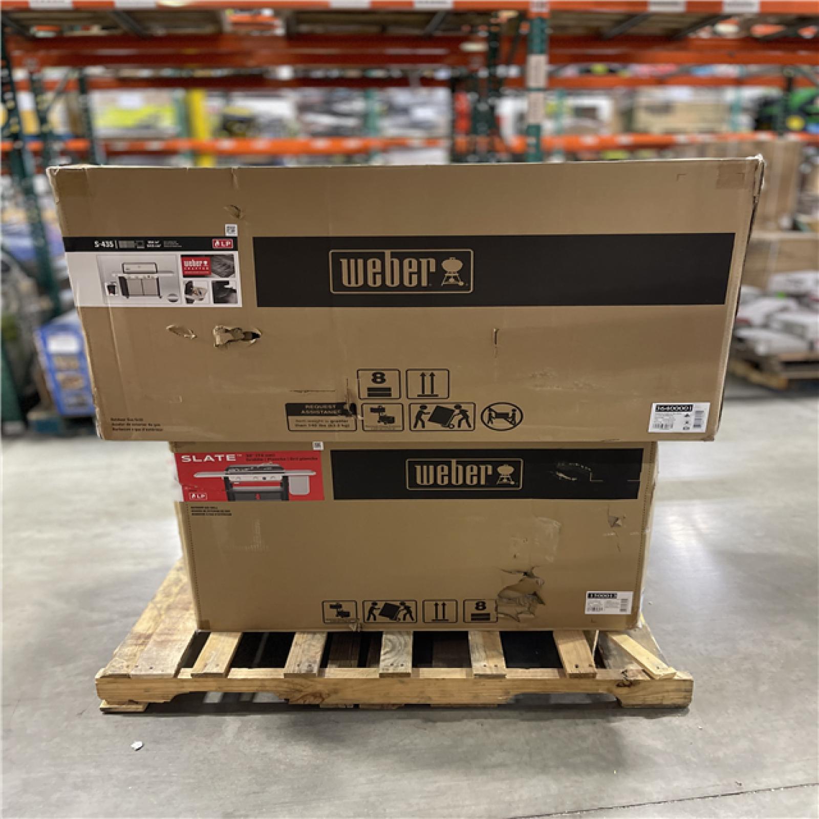 DALLAS LOCATION-NEW!- WEBER GRILL PALLET